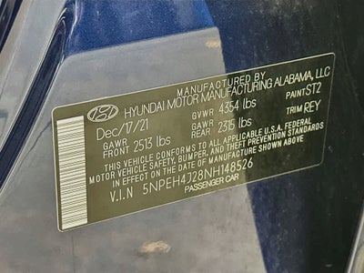 Hyundai Sonata Limited 2022