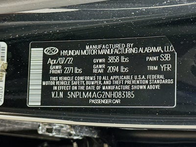 Hyundai Elantra SEL 2022