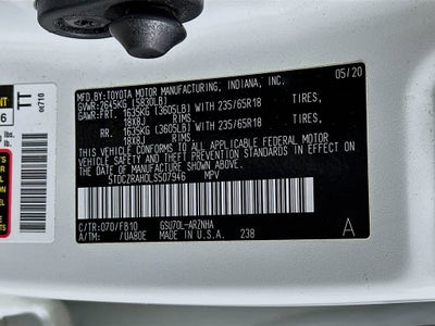 Toyota Highlander L 2020