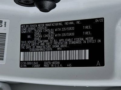 Toyota Highlander Limited 2022
