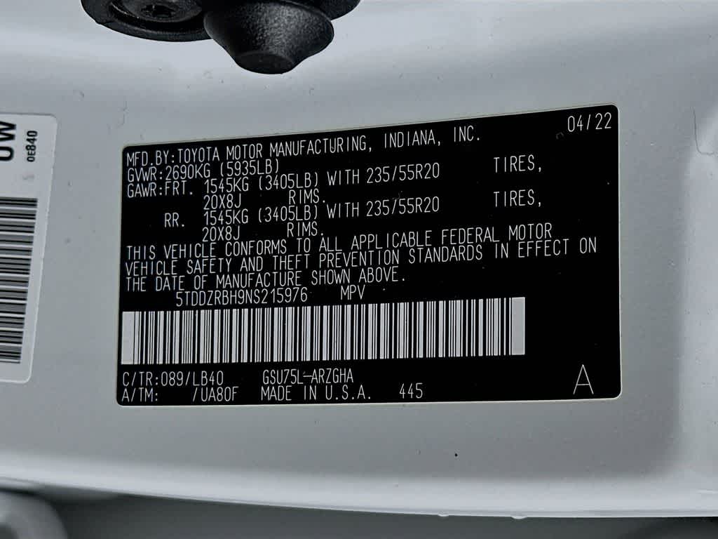 Toyota Highlander Limited 2022