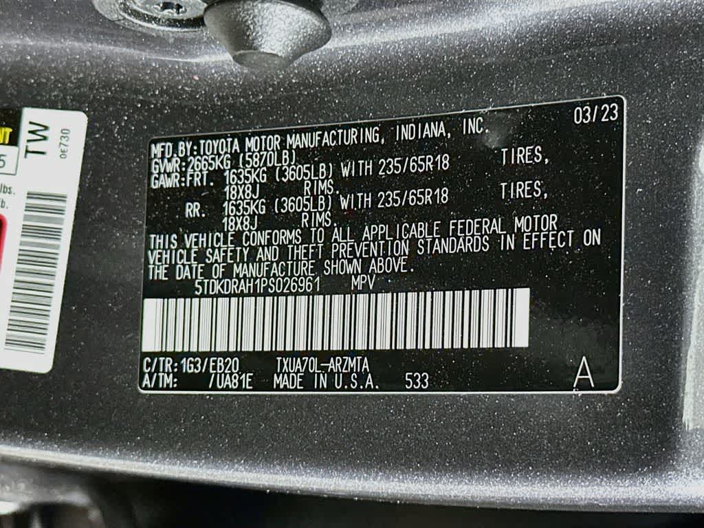 Toyota Highlander XLE 2023
