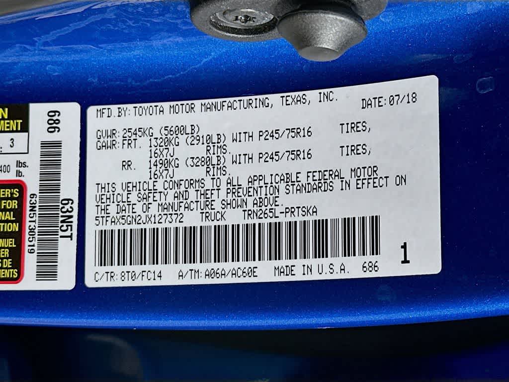 2018 Toyota Tacoma SR5