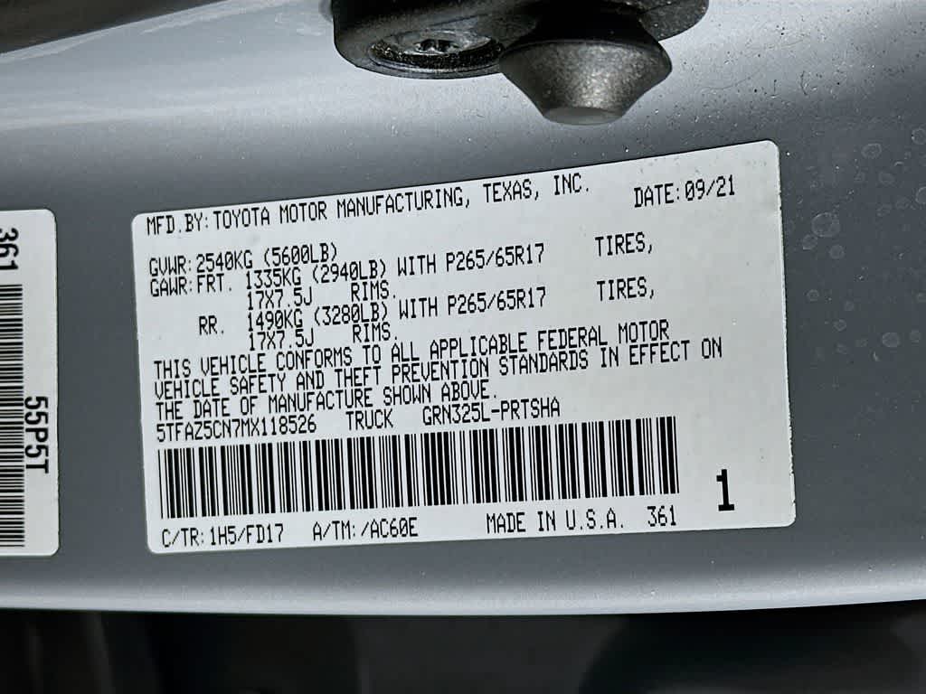 Toyota Tacoma TRD Sport 2021