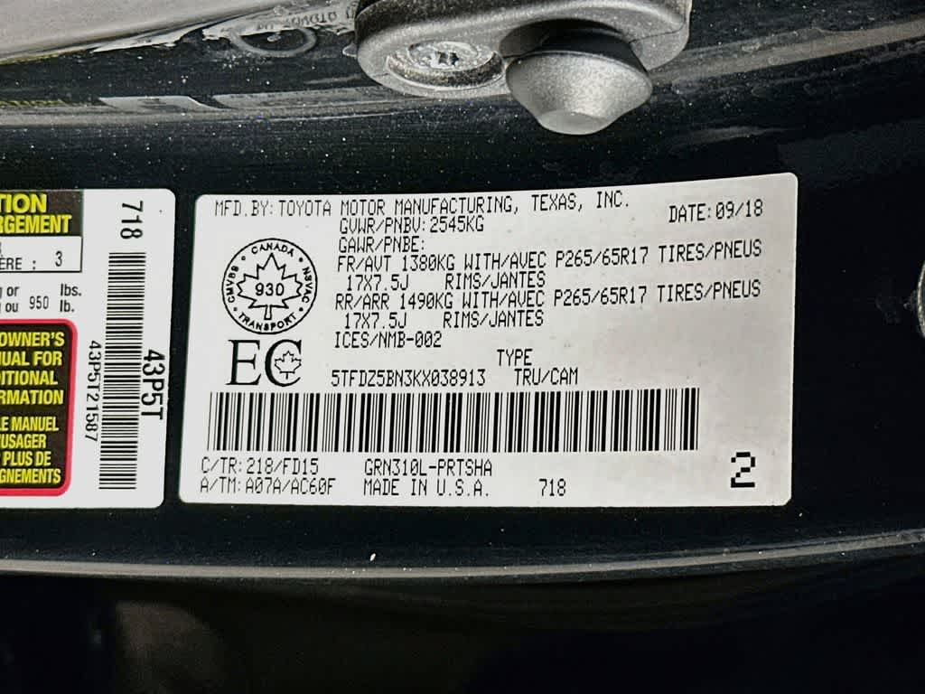 Toyota Tacoma Base 2019