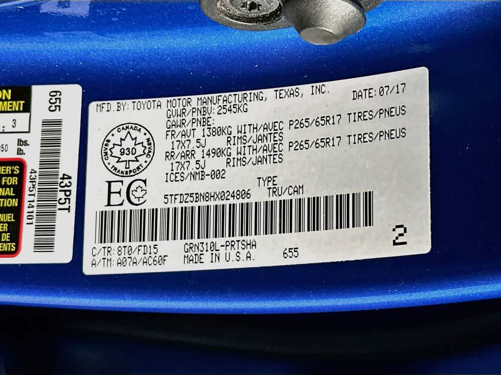 Toyota Tacoma Base 2017