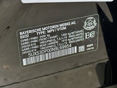 BMW X3 xDrive30i xDrive30i 2022