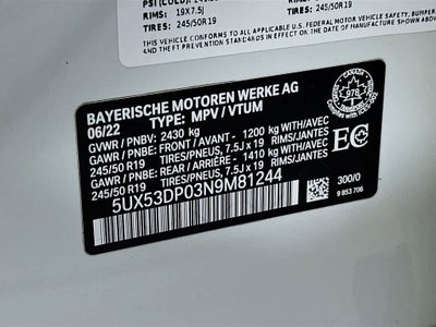 BMW X3 xDrive30i xDrive30i 2022