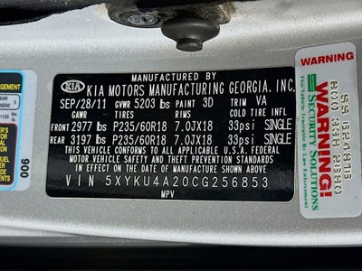 Kia Sorento EX 2012