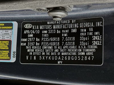 Kia Sorento EX 2011