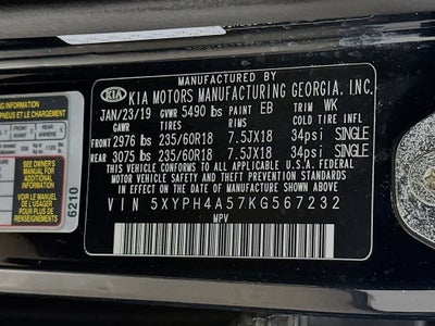 Kia Sorento EX V6 2019