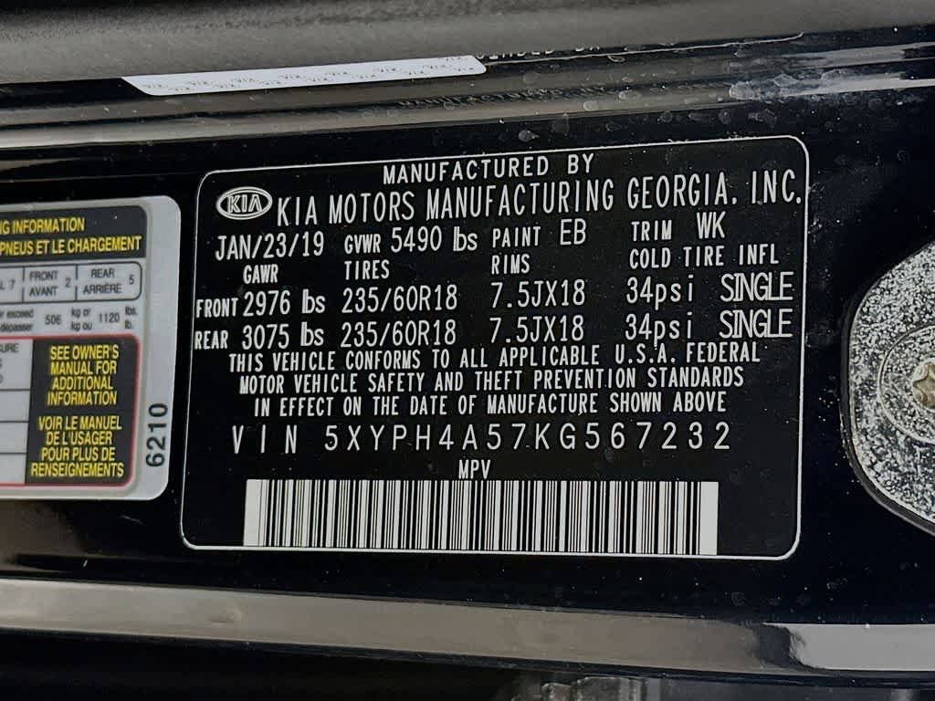 Kia Sorento EX V6 2019