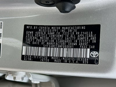 Toyota Corolla SE 2021