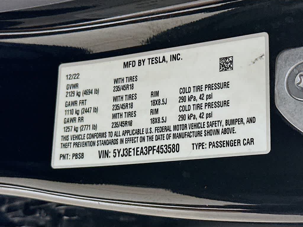 Tesla Model 3 Base 2023