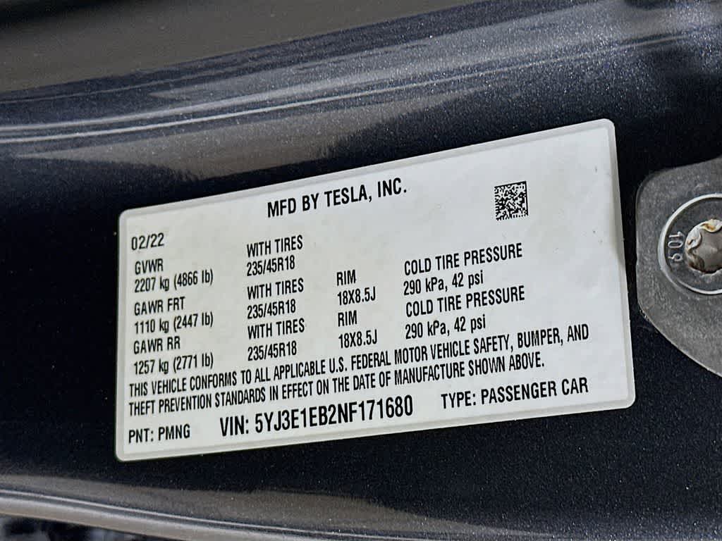 Tesla Model 3 Long Range 2022