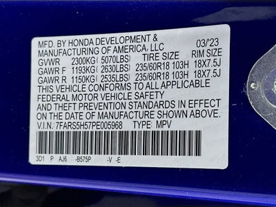 Honda CR-V Hybrid Sport 2023