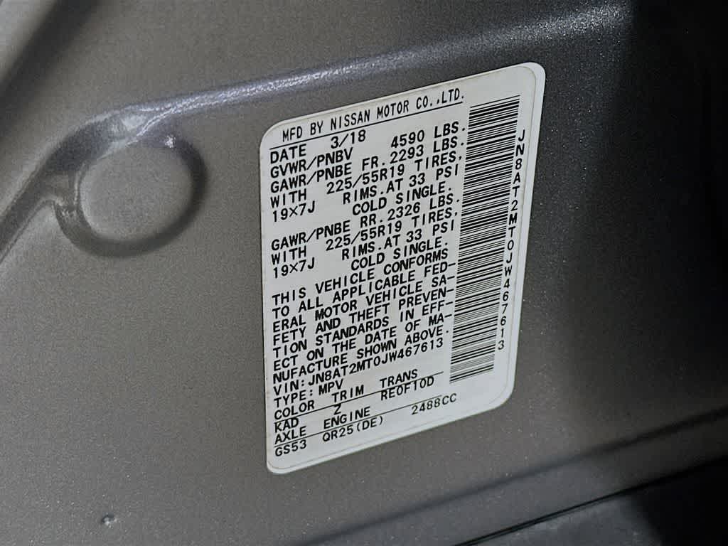 Nissan Rogue SL 2018