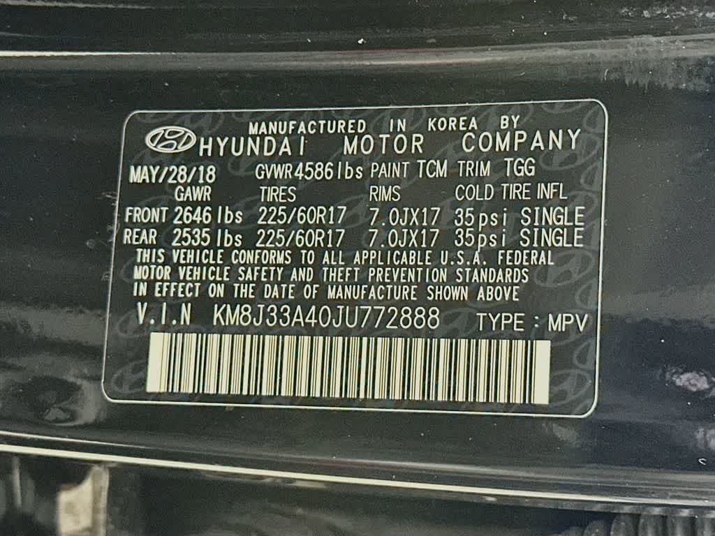 Hyundai Tucson SEL 2018