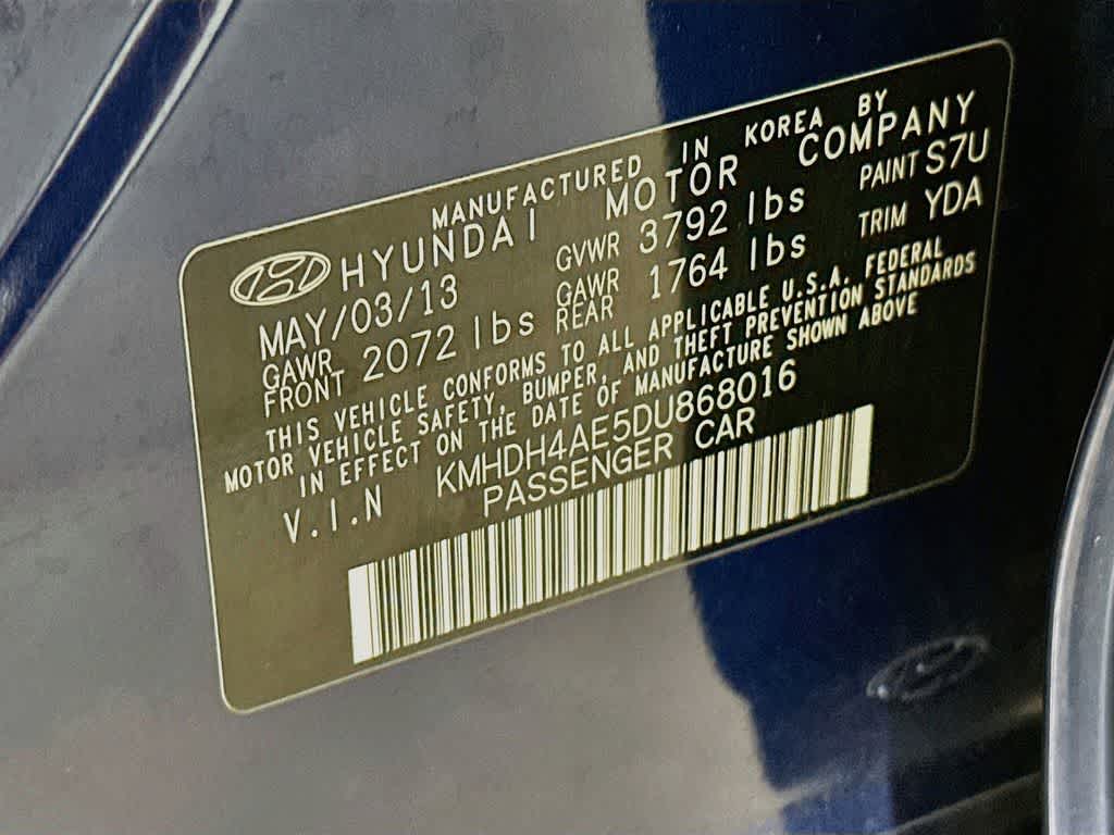 Hyundai Elantra Limited 2013