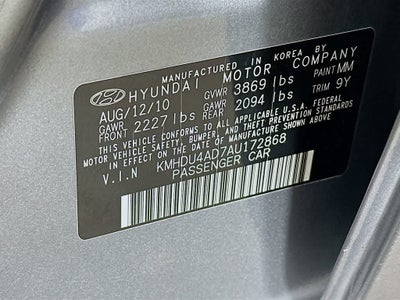 Hyundai Elantra GLS 2010