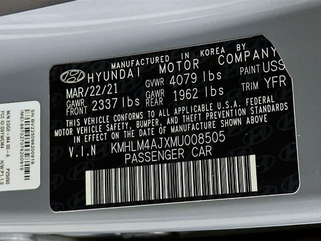 Hyundai Elantra Hybrid Blue 2021