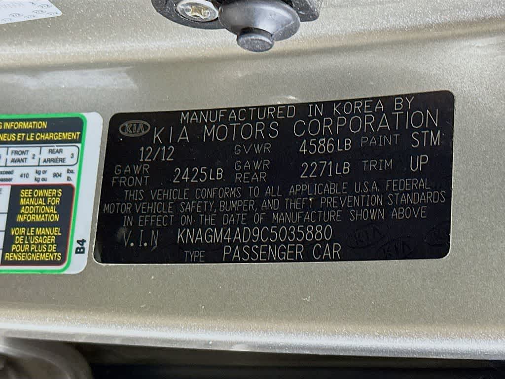 Kia Optima Hybrid 2012