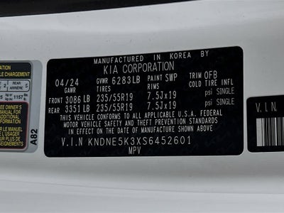 Kia Carnival SX Prestige 2025
