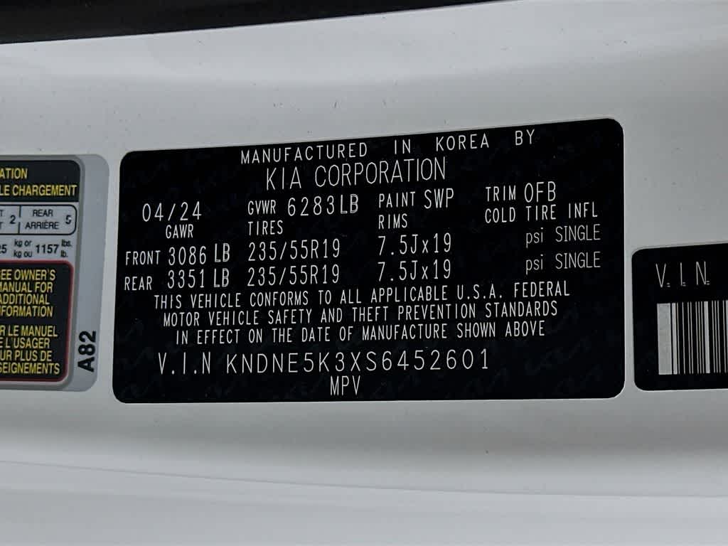 Kia Carnival SX Prestige 2025