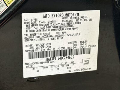Ford EcoSport SE 2018