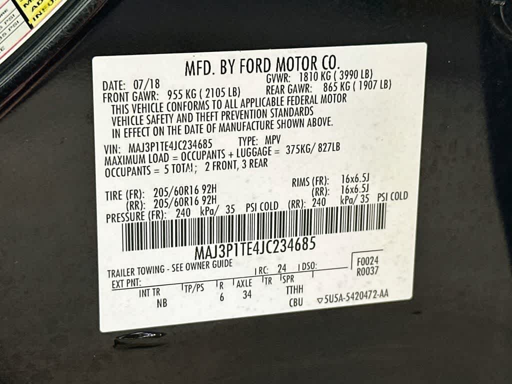 Ford EcoSport SE 2018