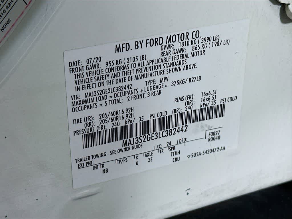 Ford EcoSport SE 2020