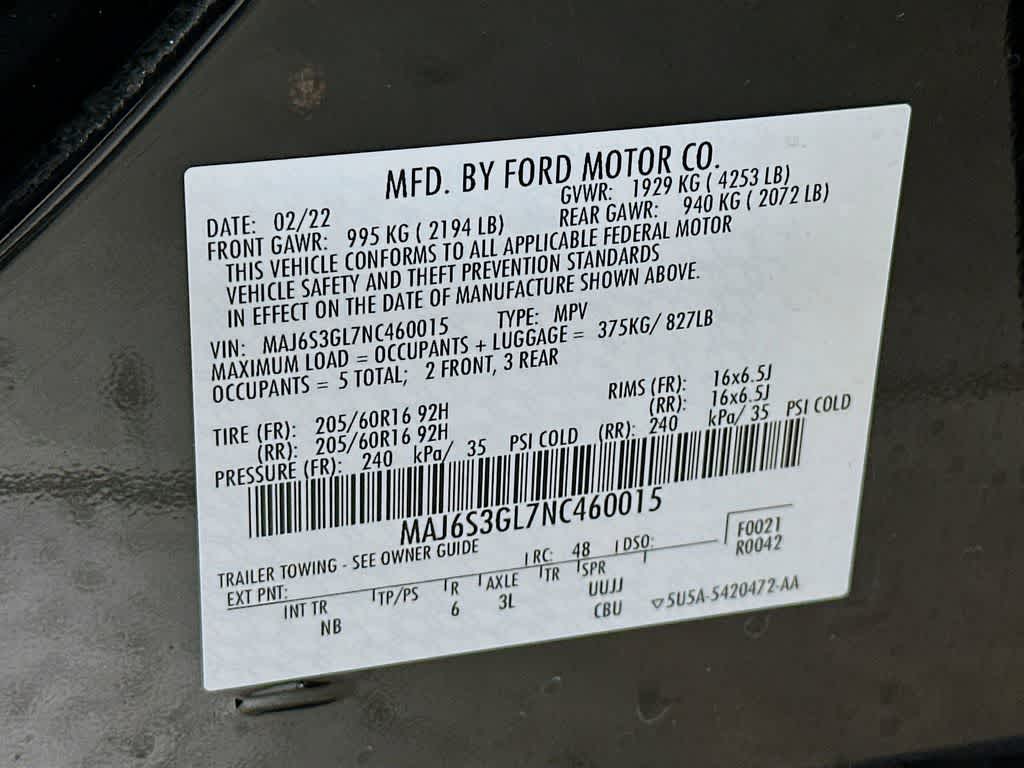 Ford EcoSport SE 2022