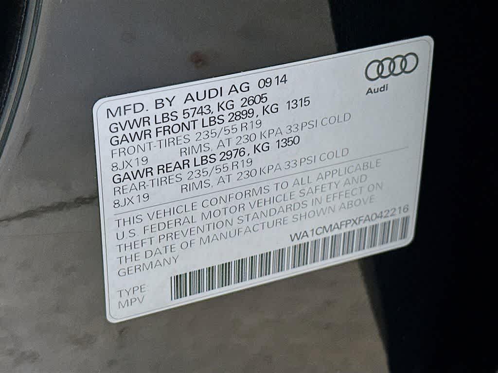 Audi Q5 Premium Plus 2015