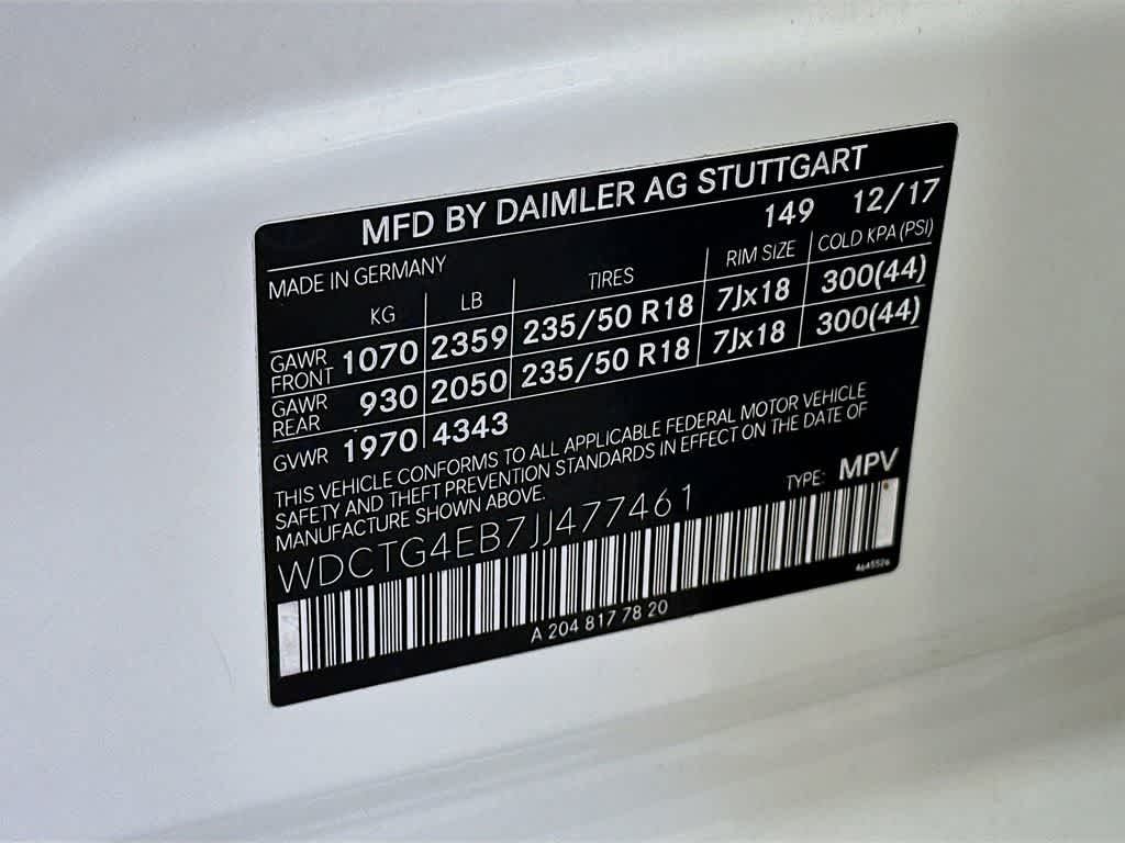 Mercedes-Benz GLA 250 2018 GLA 250