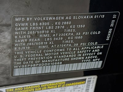 Volkswagen Touareg Lux 2013