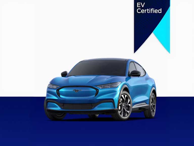Vehículo azul - Certificado EV 