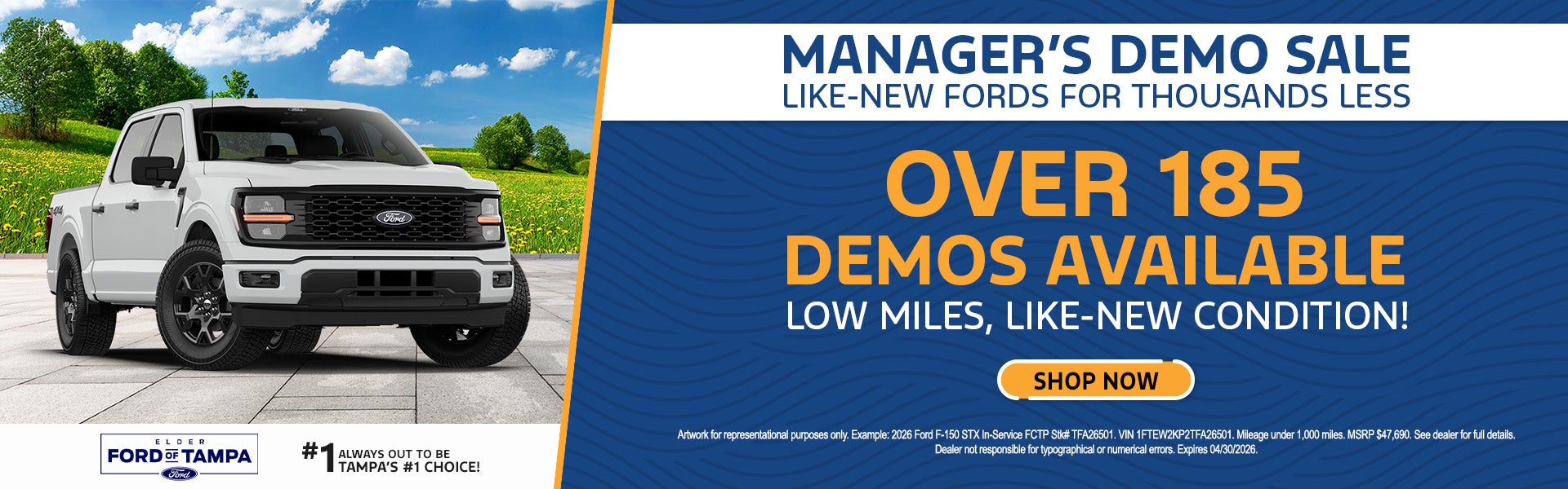 Oferta de demostración del gerente