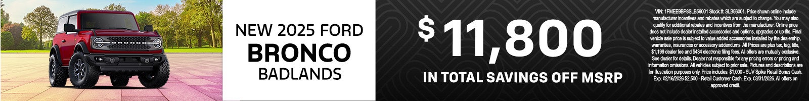 Nuevo Ford Bronco Badlands 2025