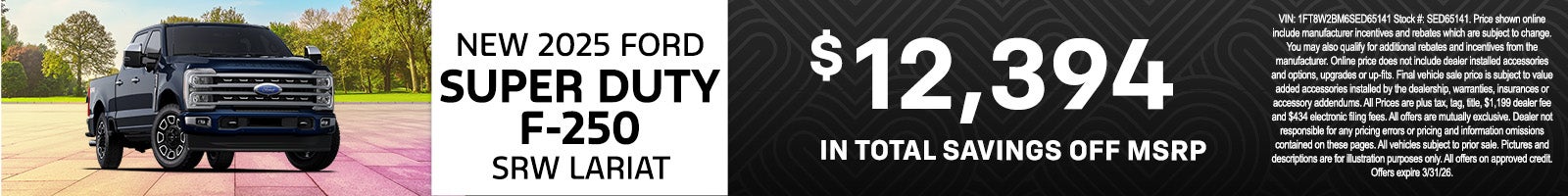 Nuevo Ford Super Duty F-250 SRW Lariat 2025